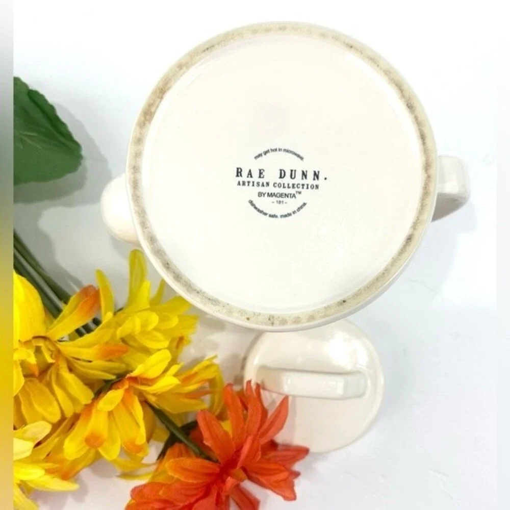Rae Dunn Artisan Collection By Magenta Tea Pot White & Black